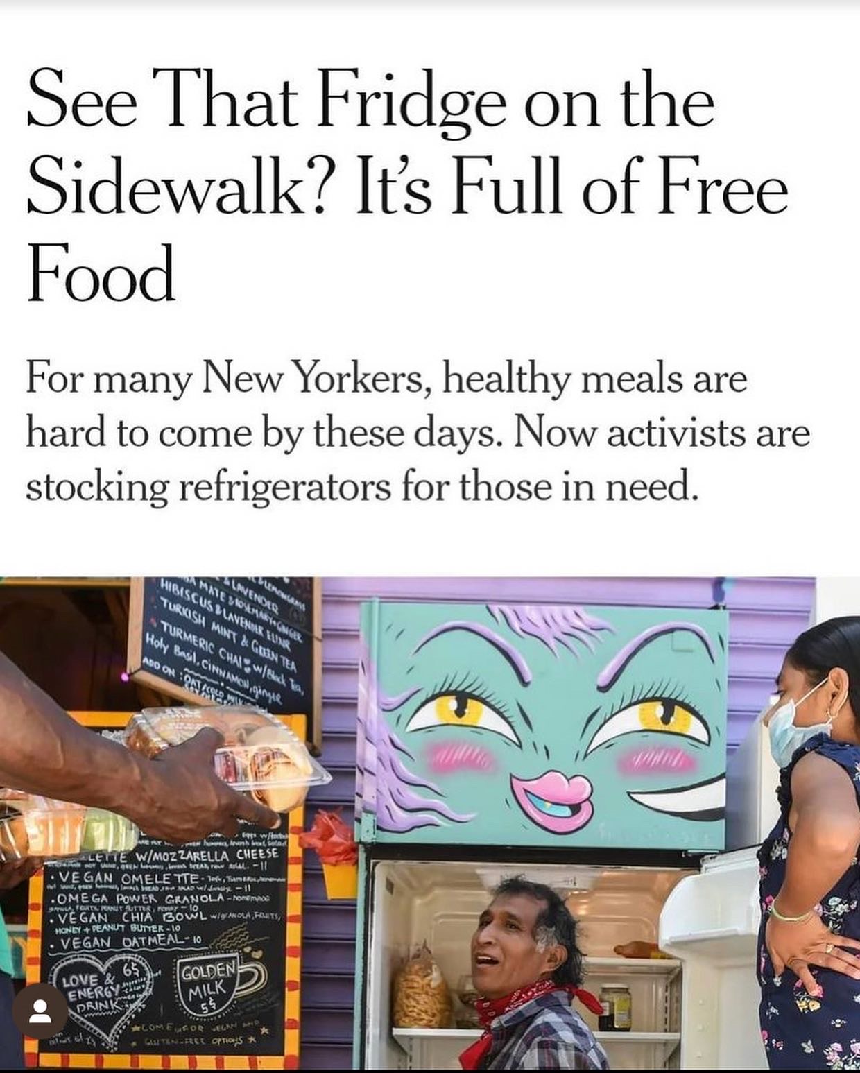 Article in New York Times, 2020
